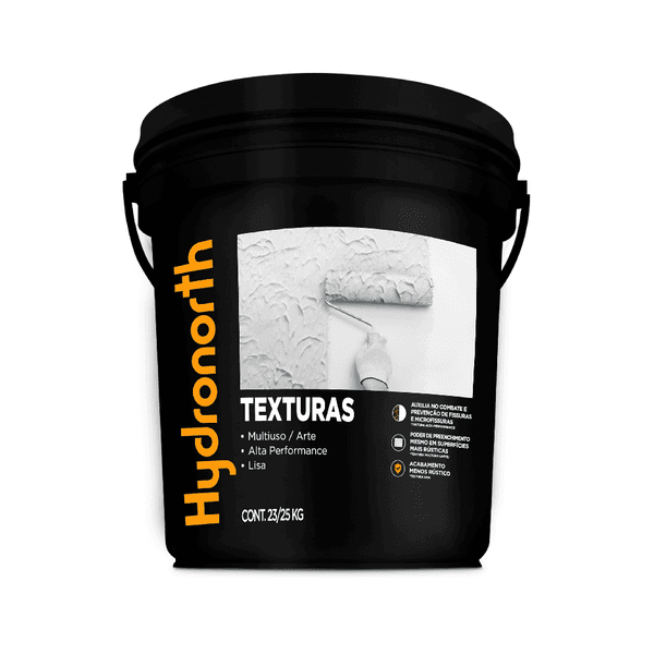 Textura Acrílica Arte Designer Branco 25kg Hydronorth