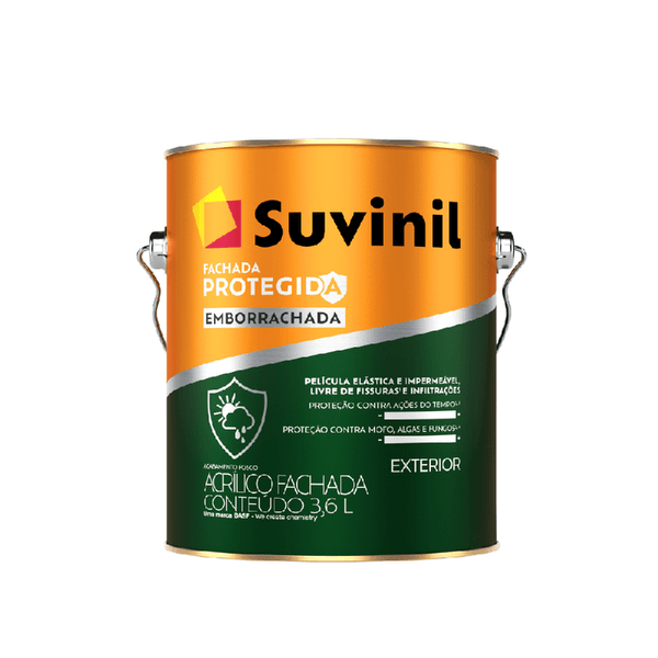 Tinta Acrílico Fosco Fachada Protegida Emborrachada 3,6L Suvinil