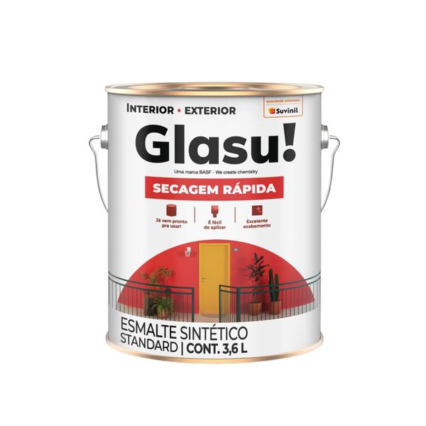 Tinta Esmalte Brilhante 3,6L Suvinil Glasu