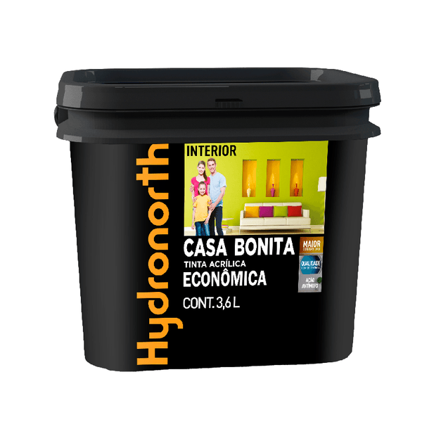 Tinta Acrílica Econômica Casa Bonita 3,6l Hydronorth