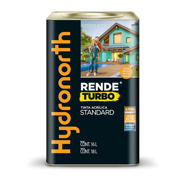 Tinta Acrílica Fosco Rende Muito Turbo 18L Hydronorth