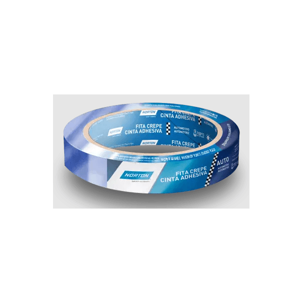 Fita Crepe Automotiva Azul 18 mm X 40 m - NORTON