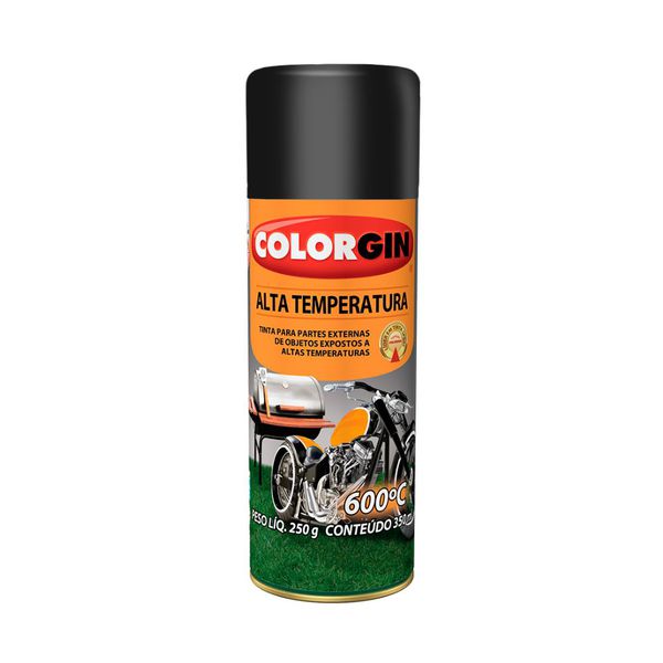 Tinta Spray Alta Temperatura 350ml Colorgin