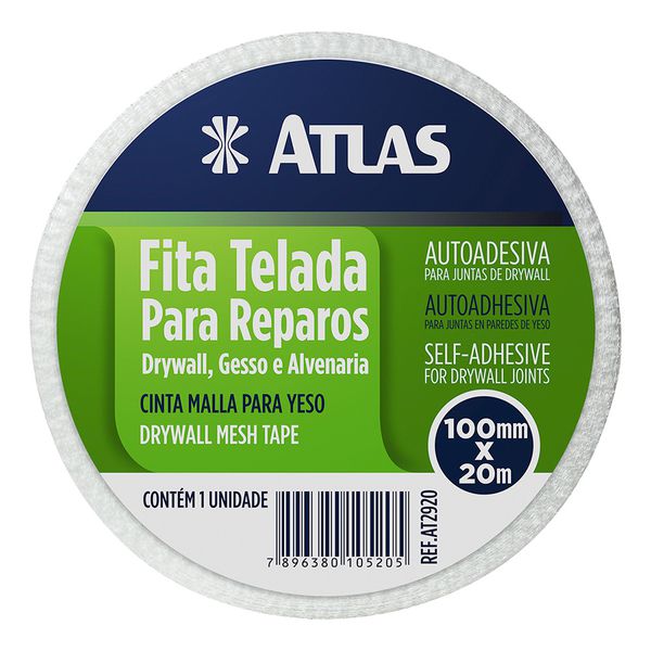 Fita Telada Reparos 100 mm x 20 m - (2920) - Atlas