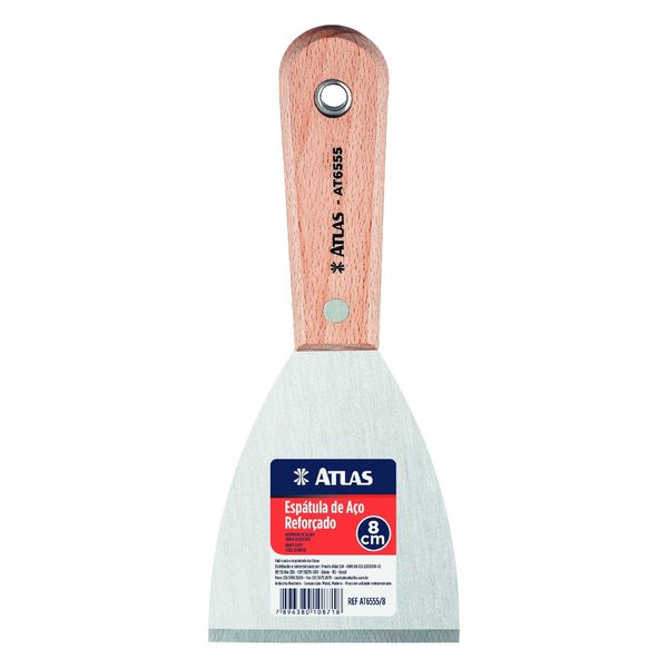 Espatula Aço Reforçado 8 cm (6555/8) - Atlas