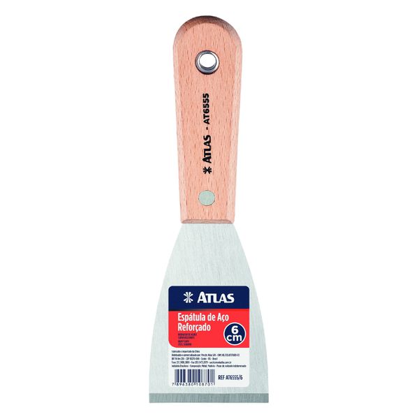 Espatula Aço Reforçado 6 cm (6555/6) - Atlas