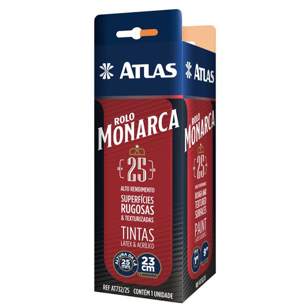 Rolo de Lã Sintética Monarca 25 mm (7332/25) - Atlas