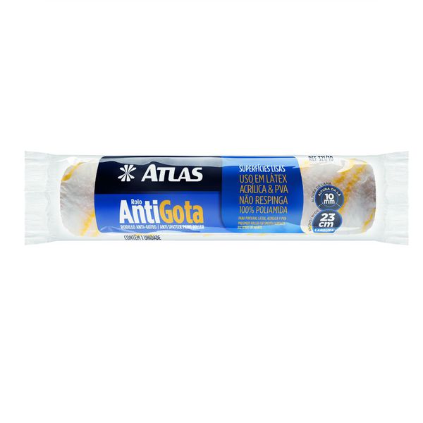 Rolo de Lã Poliamida Antigota Superficies Lisas 23 cm (321/10) - Atlas