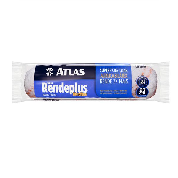 Rolo de Microfibra para Pintura Superfícies Lisas Rendeplus 23 cm (327/23) - Atlas