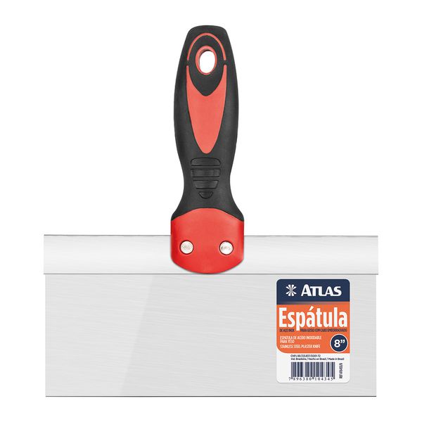 Espátula Retangular em Aço Inox para Drywall 8 cm (6455/8) - Atlas