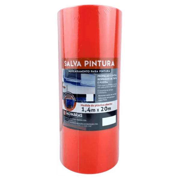 Filme Protetor Salvapintura com Aplicador 1,40 x 20 cm - Salvabras