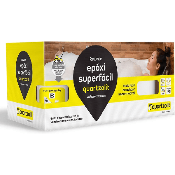 REJUNTE EPOXI BRANCO 1 KG QUARTZOLIT