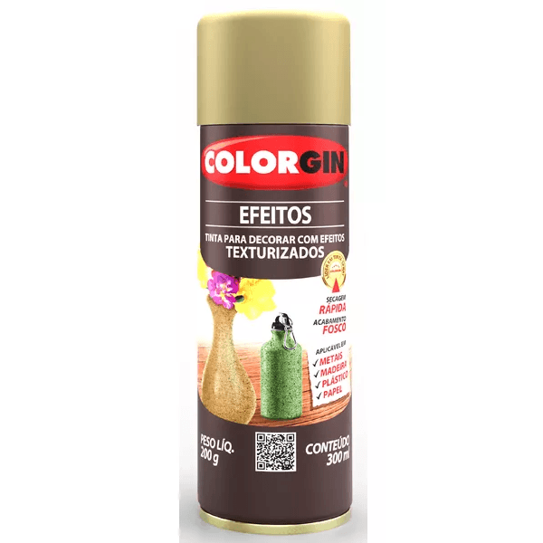 SPRAY FOSCO EFEITO TEXTURIZADO AREIA 300 ML COLORGIN