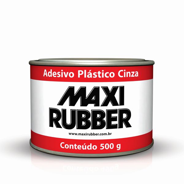 ADESIVO PLÁSTICO CINZA 0,5KG COM CATALISADOR MAXI RUBBER