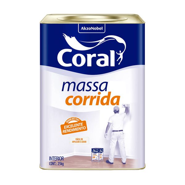 MASSA CORRIDA 25KG CORAL 