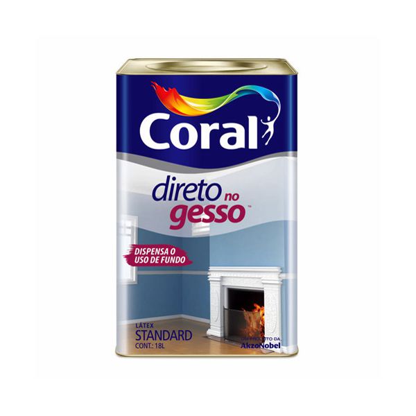 TINTA DIRETO NO GESSO 18L CORAL