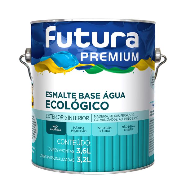 Tinta Esmalte Brilhante Gelo base água futura 3,6l