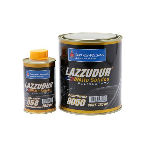 KIT VERNIZ AUTOMOTIVO 8050 750ML + ENDURECEDOR 150ML LAZZURIL