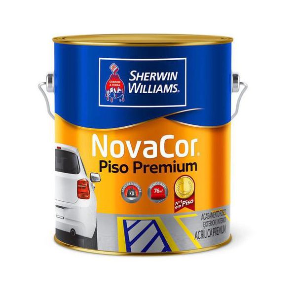 Tinta para piso novacor sherwin williams 3,6l 