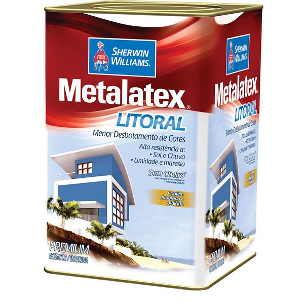 TINTA ACRÍLICA ACETINADO LITORAL BRANCO NEVE METALATEX 18L