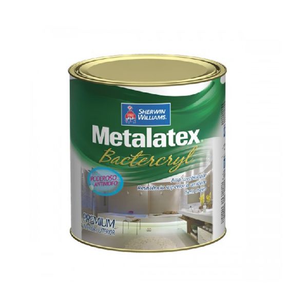 TINTA ACRÍLICA ACETINADA BACTECRYL BRANCO NEVE METALATEX 0,9L