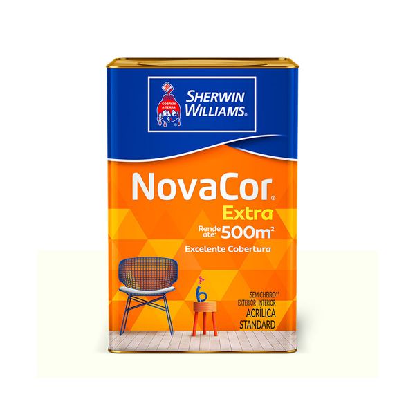 TINTA ACRÍLICA FOSCO EXTRA RENDIMENTO NOVACOR SHERWIN WILLIAMS 18L