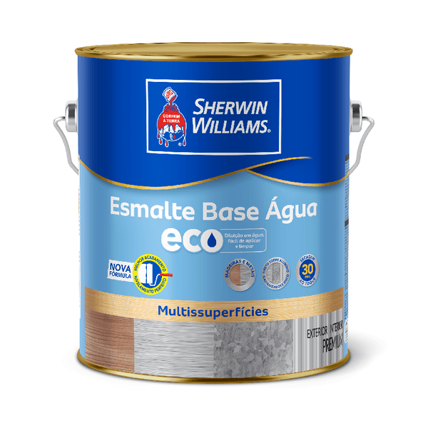 SHERWIN WILLIAMS ESMALTE ECO BRANCO ACETINADO 3,6LT