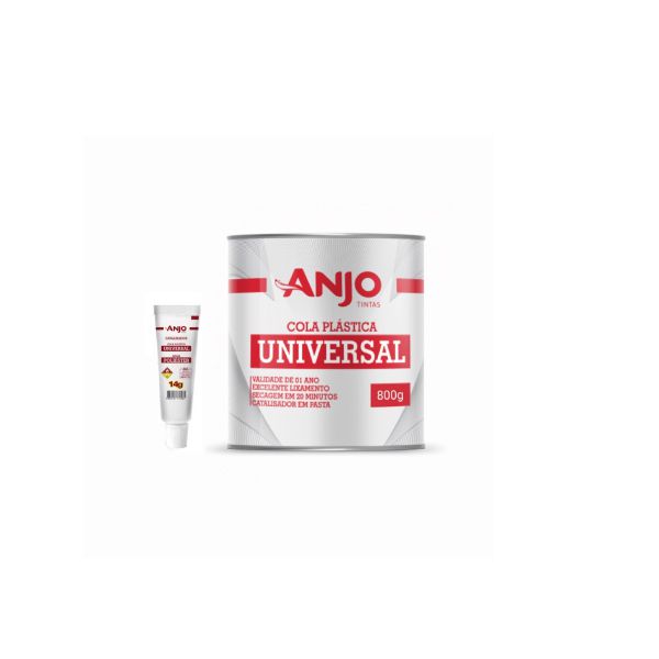 ANJO COLA PLASTICA UNIVERSAL 800GR C/ CATALISADOR 14GR