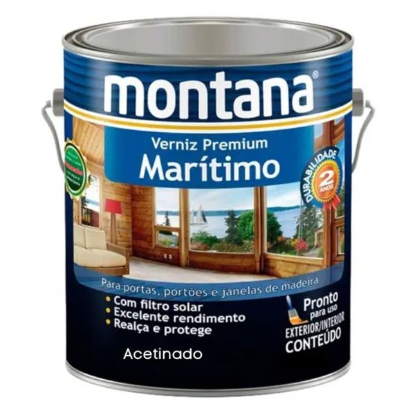 MONTANA VERNIZ MARITIMO BASE AGUA NATURAL ACETINADO 3,6LT