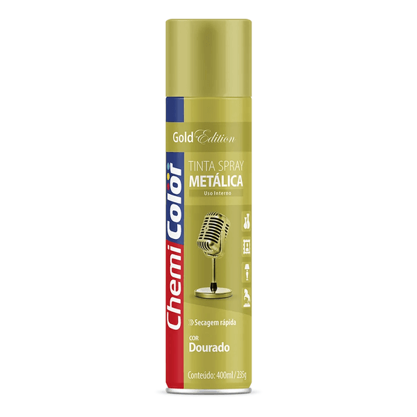 CHEMICOLOR SPRAY METALICA DOURADA 400ML