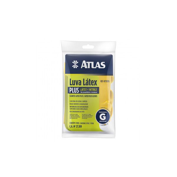 ATLAS LUVA LATEX G REF AT1301G