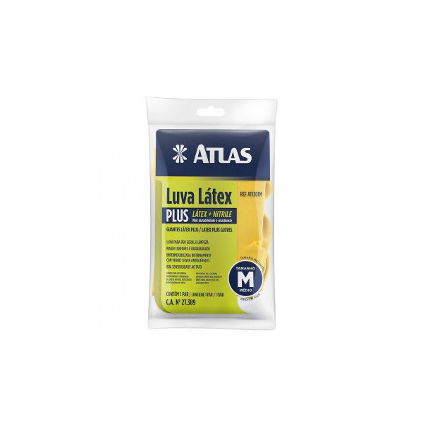 ATLAS LUVA LATEX M REF AT1301M
