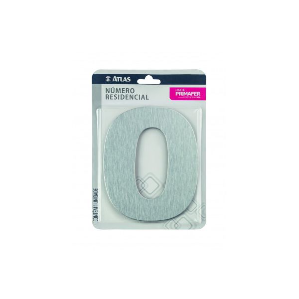 ATLAS NUMERO PARA CASA ADESIVO 0 ACM ESC PR3001/0