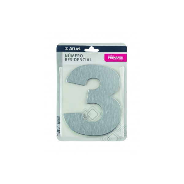 ATLAS NUMERO PARA CASA ADESIVO 3 ACM ESP PR3002/3