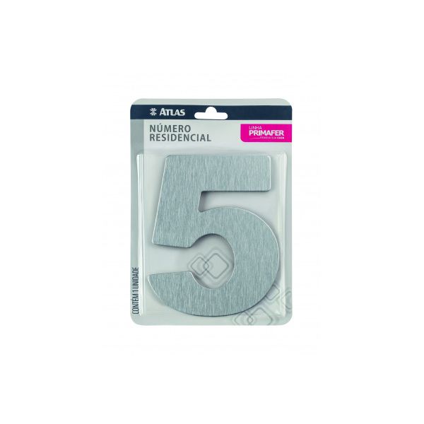 ATLAS NUMERO PARA CASA ADESIVO 5 ACM ESP PR3002/5