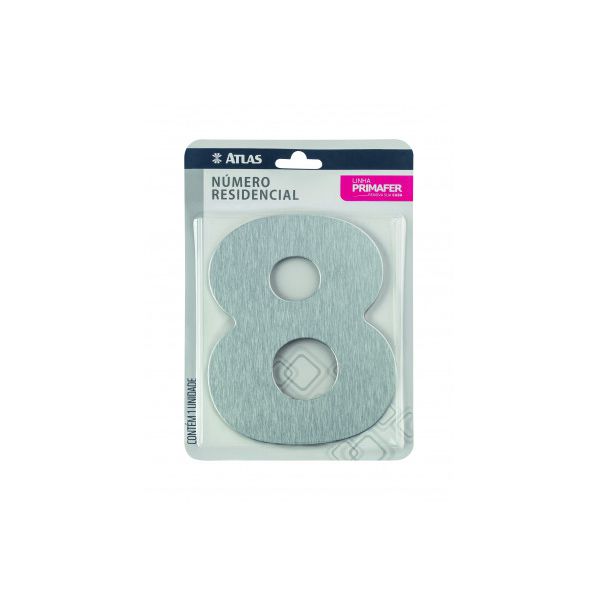 ATLAS NUMERO PARA CASA ADESIVO 8 ACM ESP PR3002/8