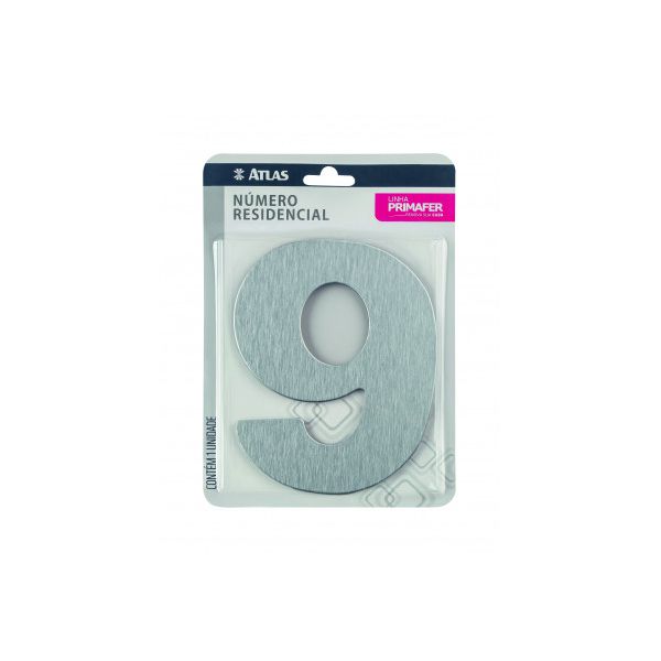 ATLAS NUMERO PARA CASA ADESIVO 9 ACM ESP PR3002/9