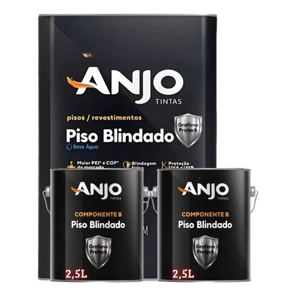 KIT ANJO PISO BLINDADO P. PU VERNIZ 10LT+ 2 COMP B 2,5LT