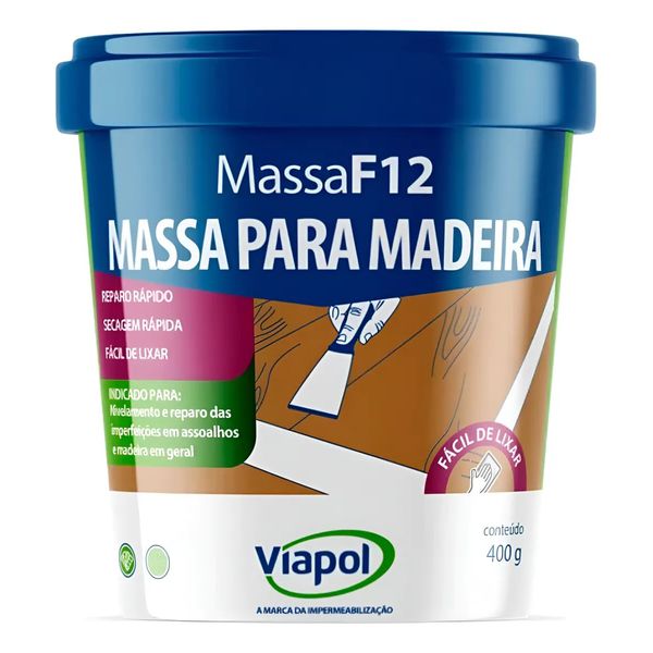 VIAPOL MASSA P/MADEIRA F12 ANGELIM 400GR