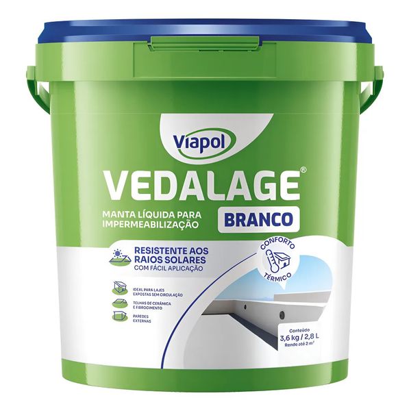 VIAPOL VEDALAGE BRANCO GL 2,85L/3,6KG