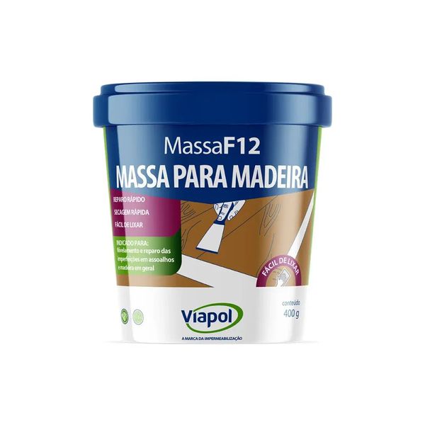 VIAPOL MASSA P/MADEIRA IPE F-12 400GR