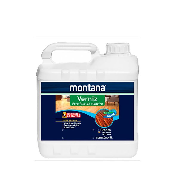 MONTANA VERNIZ PISO ÁGUA ACETINADO 5L