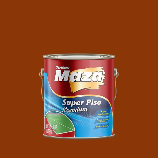 Tinta Maza Super Piso Premium Vermelho Oxido 3,6l