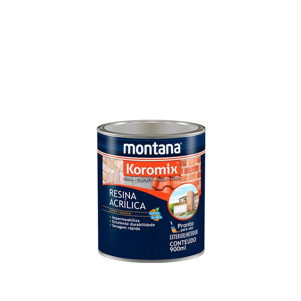 MONTANA KOROMIX RESINA ACR SOLVENTE BRILHANTE 0,9L