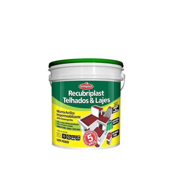 RECUBRIPLAST TELHADOS E LAJES BRANCO 4KG