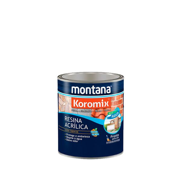 MONTANA KOROMIX RESINA ACRÍLICA ÁGUA INCOLOR 0,9L