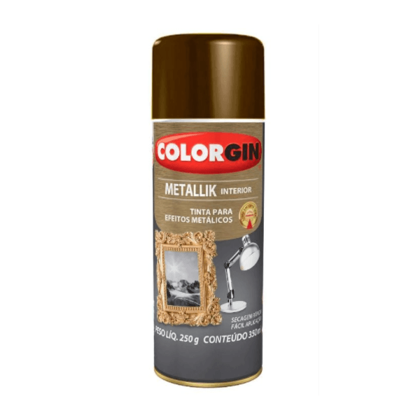 Tinta Spray Colorgin Metallik Bronze