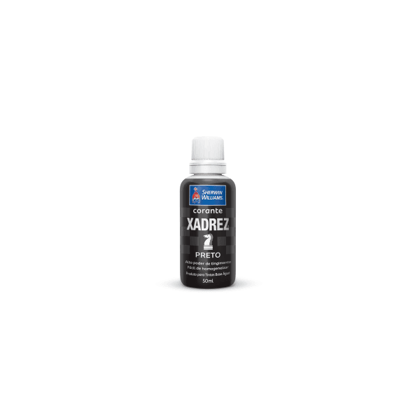 Corante Líquido Xadrez 50ml Bisnaga Preto