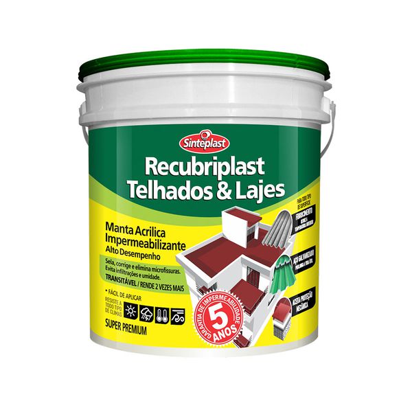 RECUBRIPLAST TELHADOS E LAJES BRANCO 20KG