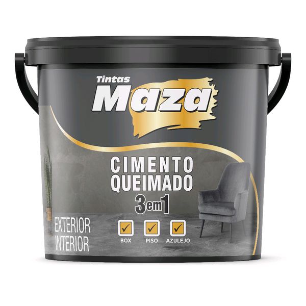 MAZA CIMENTO QUEIMADO (PISO, BOX, AZULEJO) 23KG